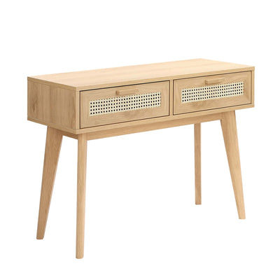 Zeke Rattan Console Table