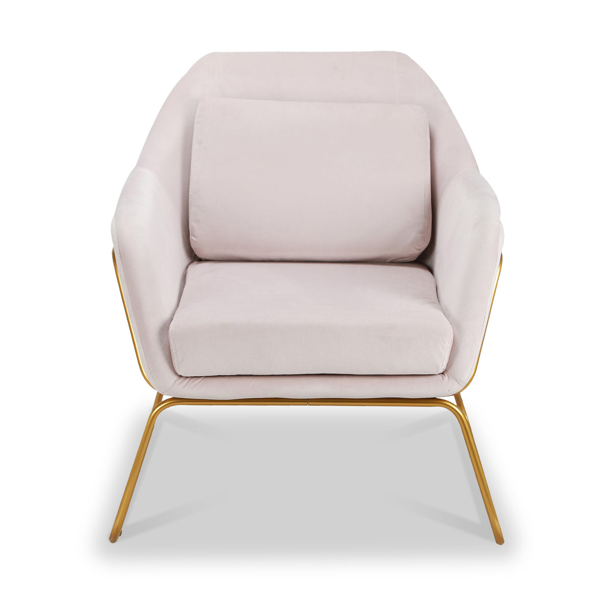 Hallie Blush Pink Velvet Accent Chair