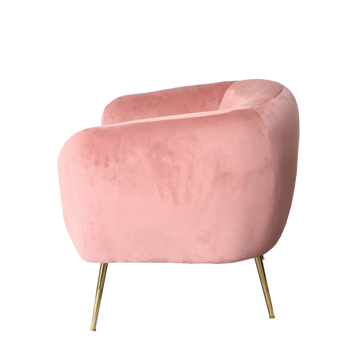Cheryl Dusty Pink Velvet Vanity Arm Chair
