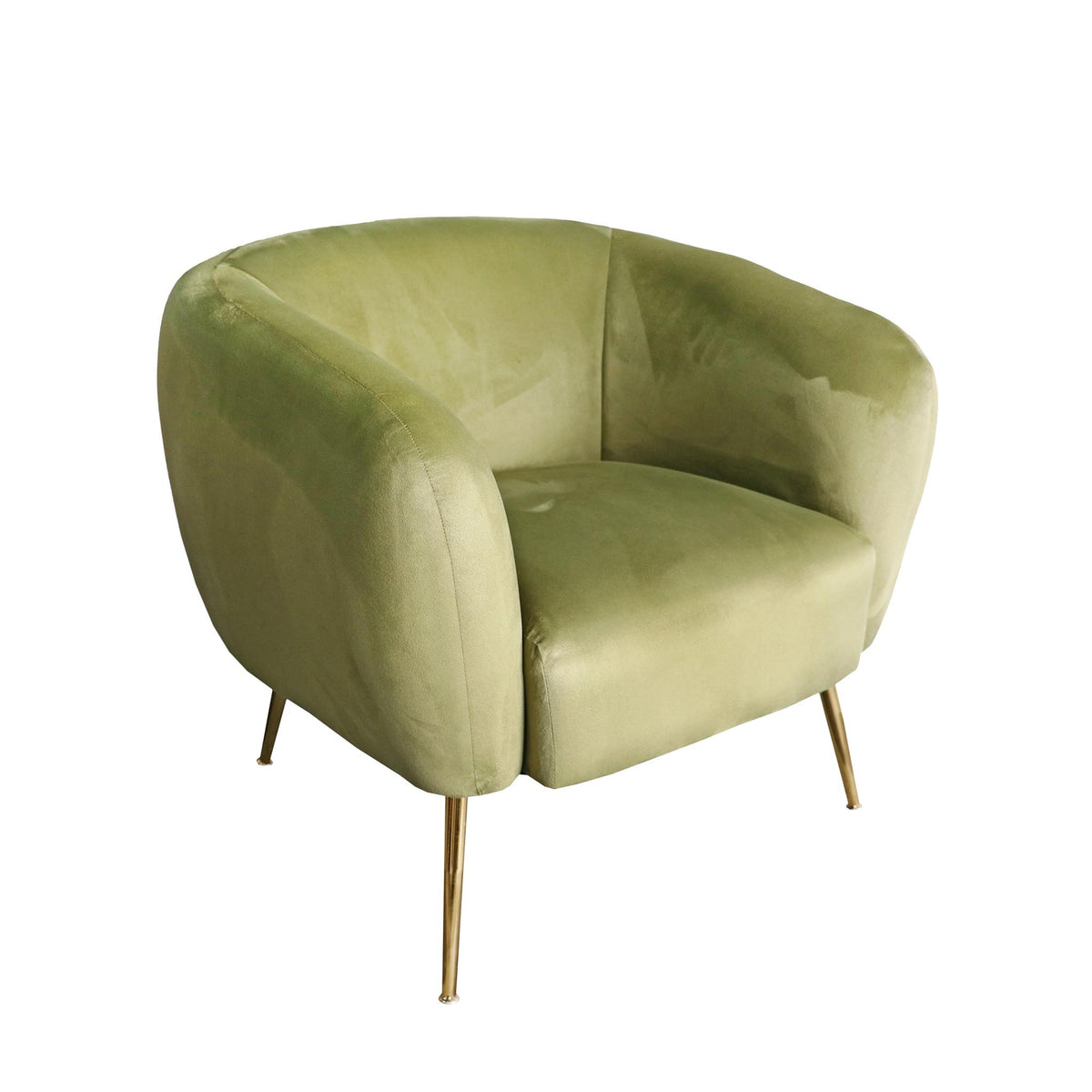 Cheryl Green Velvet Accent Arm Chair from Roseland