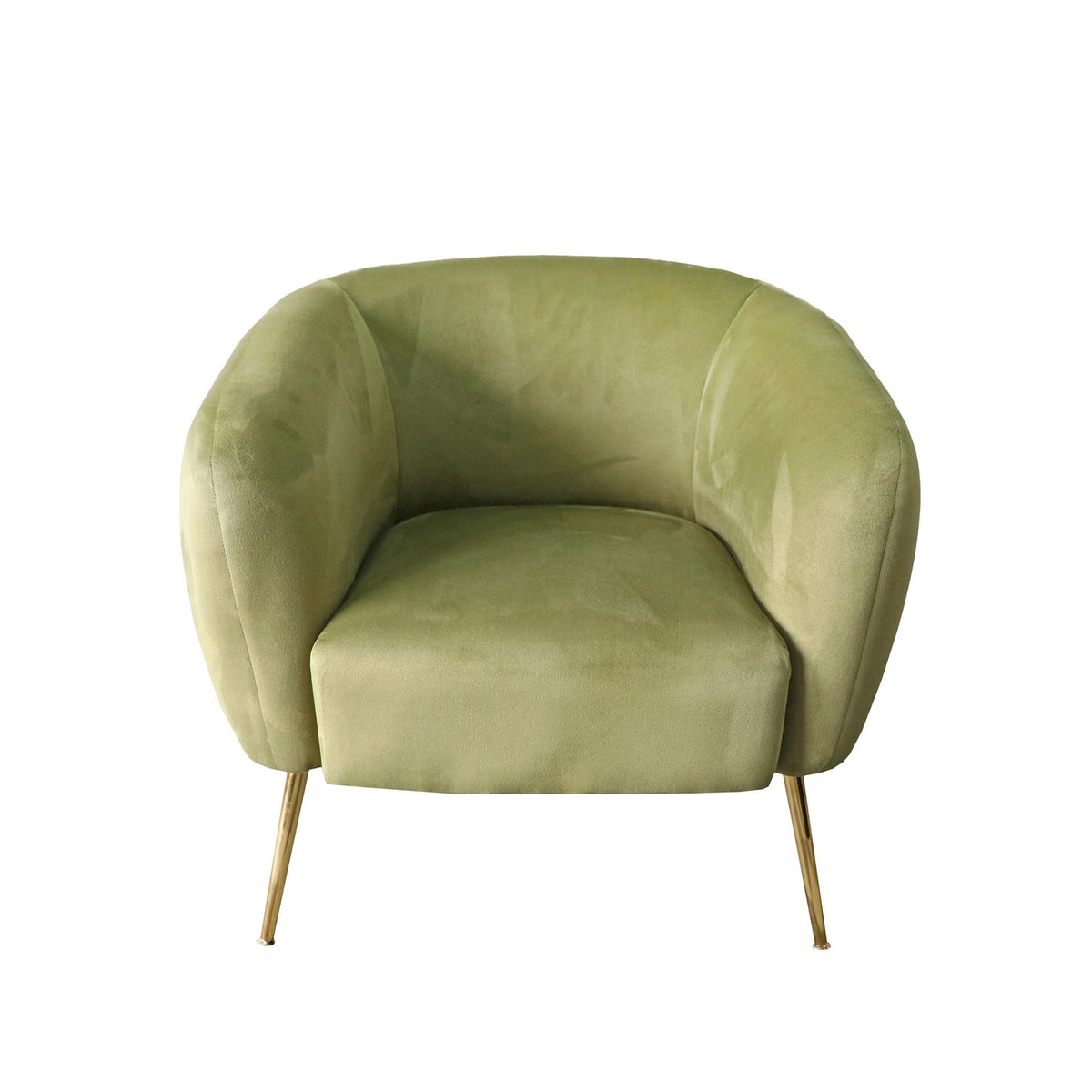 Cheryl Green Velvet Accent Arm Chair