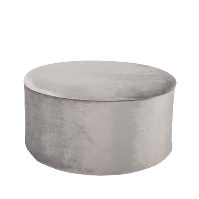 Mandy Velvet Round Ottoman