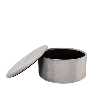 Mandy Velvet Round Ottoman