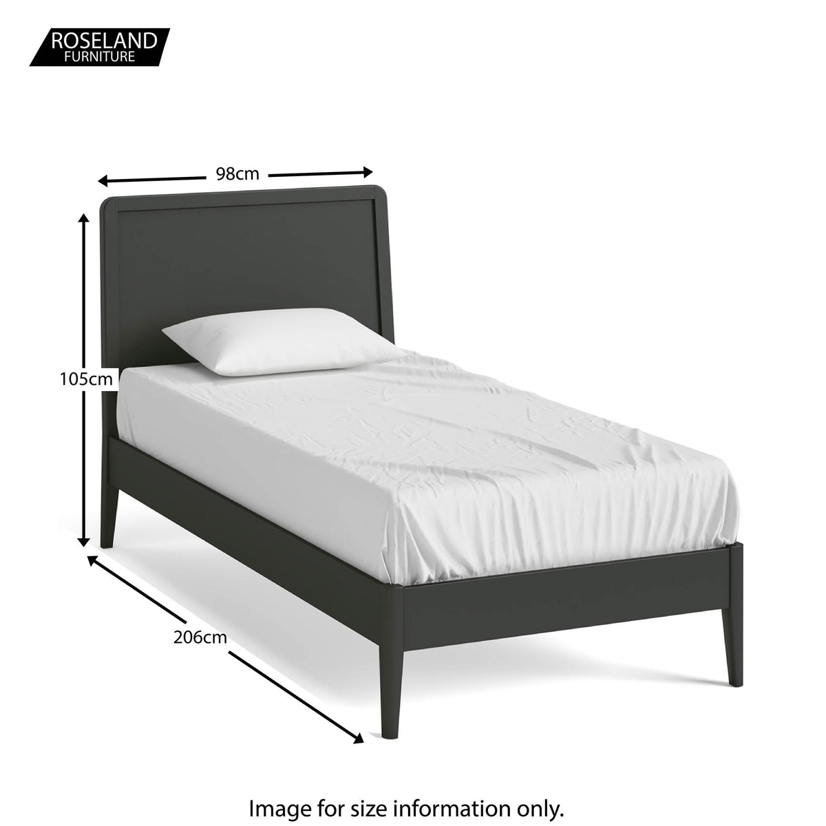 Dumbarton Charcoal Bed Frame