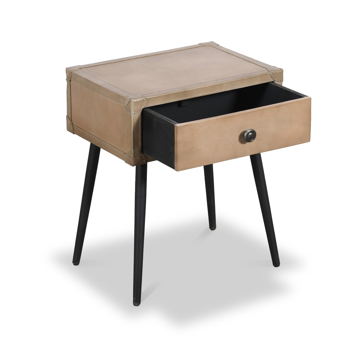 Sarelle Leather Side Table from Roseland