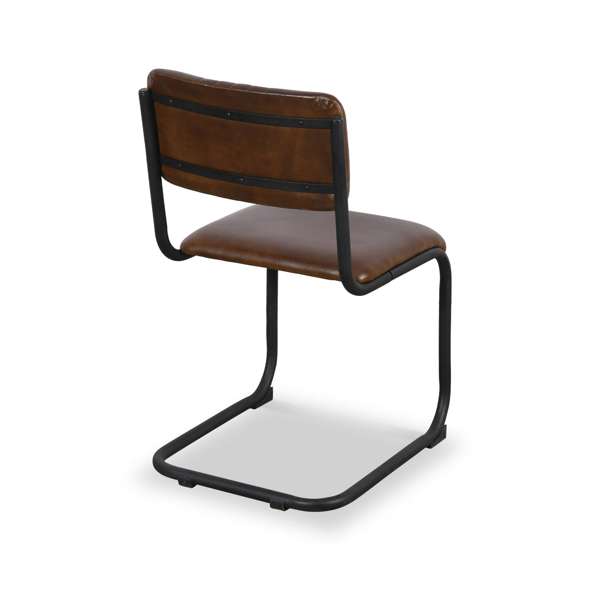 Curran Brown Buffalo Leather Dining Chair from Roseland Furniture