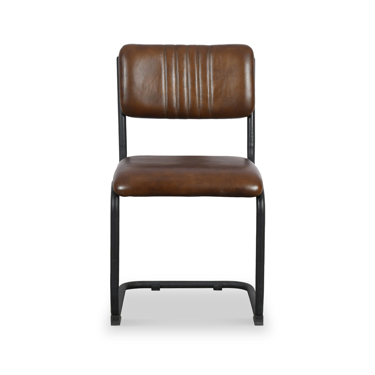 Curran Brown Buffalo Leather Dining Chair from Roseland Furniture