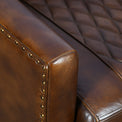 Pierre Leather Quilted Back Tub Armchair from Roseland