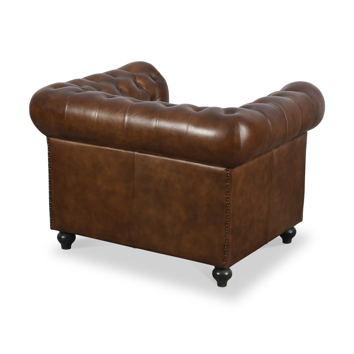 Nina Leather Chesterfield Armchair from Roseland