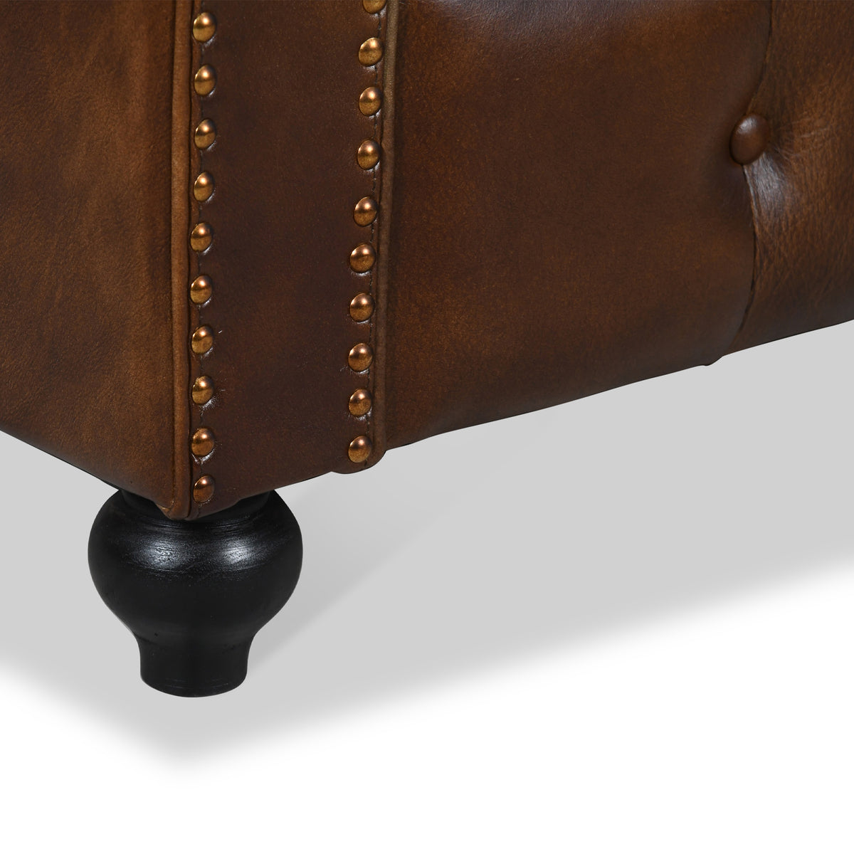 Nina Leather Chesterfield 2 Seat Sofa from Roseland