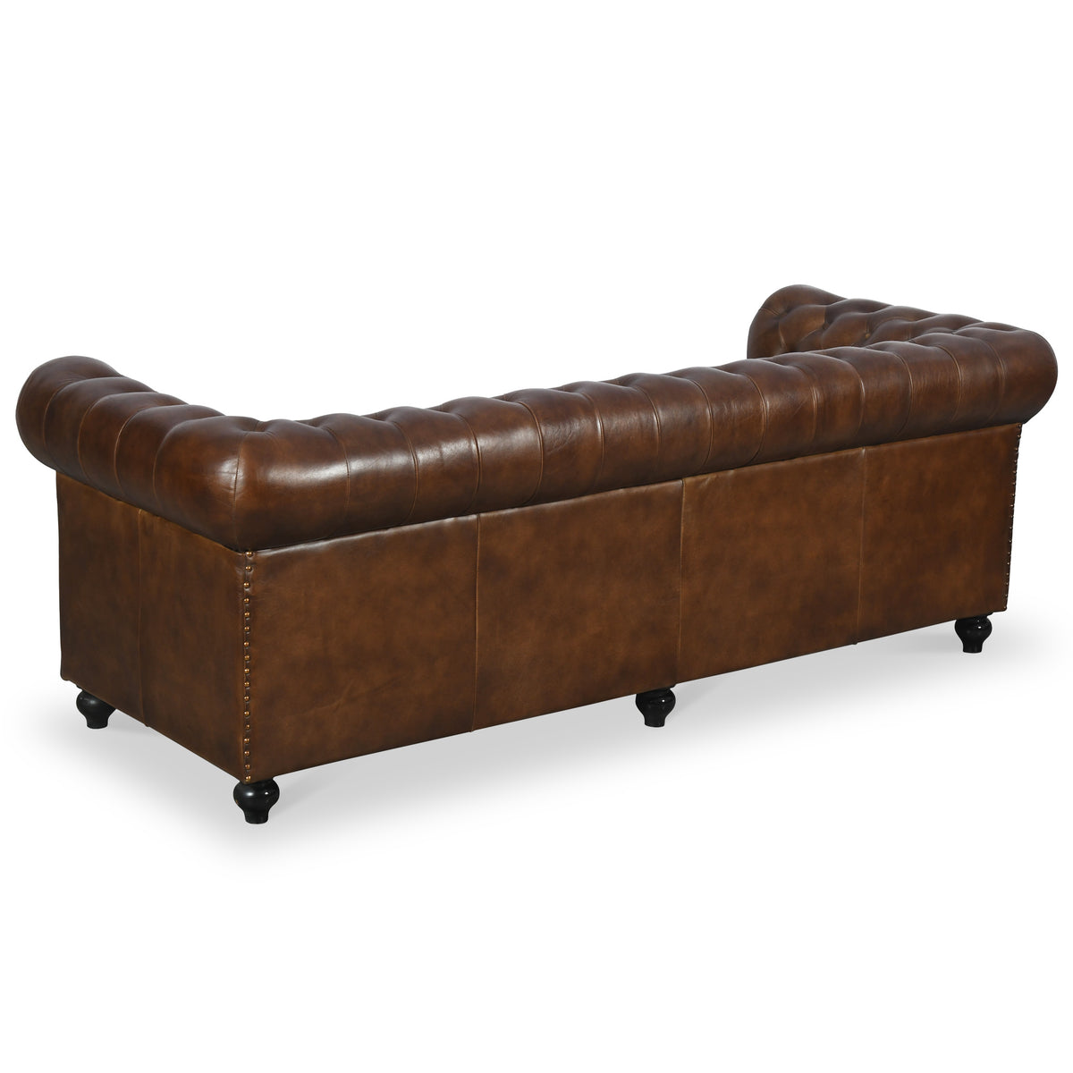 Nina Leather Chesterfield 3 Seat Sofa from Roseland