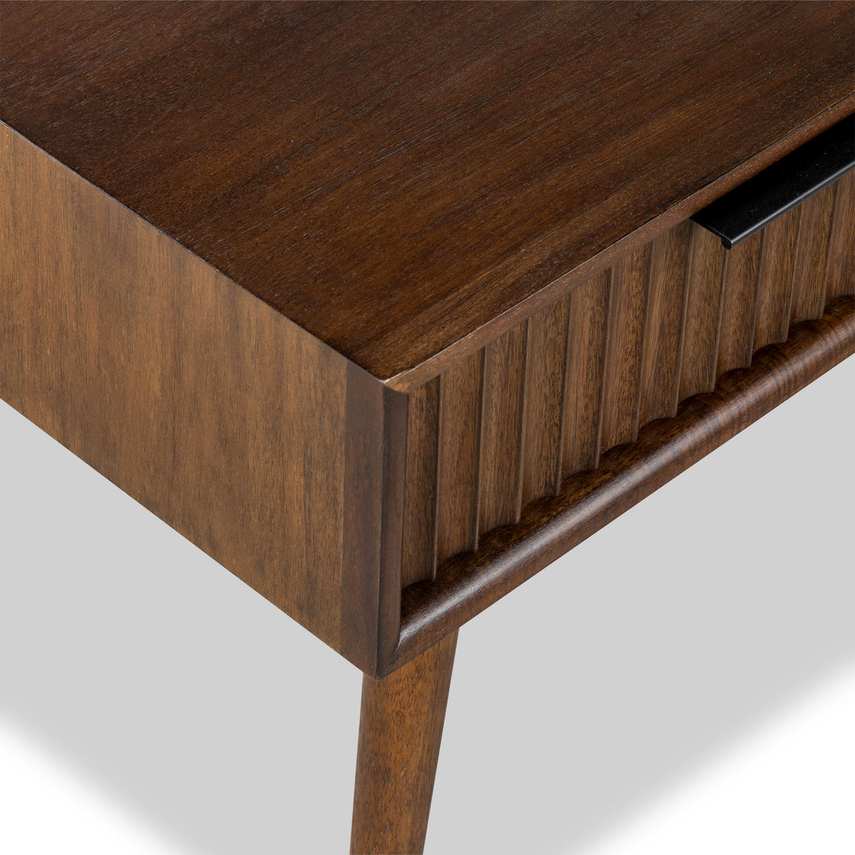 Oskar 2 Drawer Grooved Coffee Table