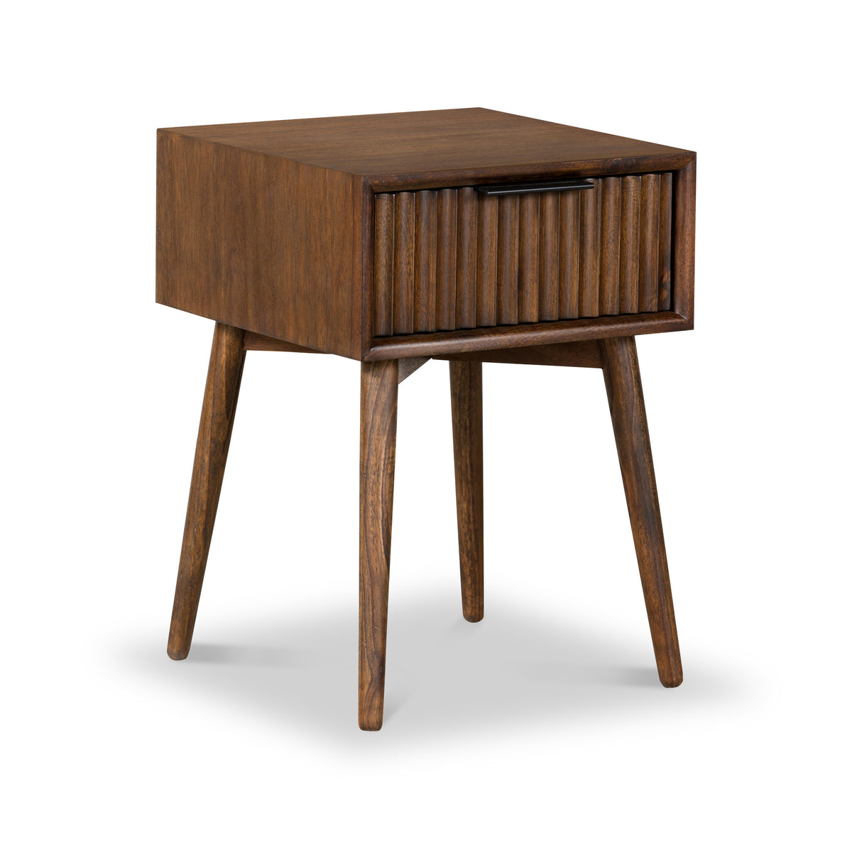 Oskar 1 Drawer Grooved Side Table from Roseland Furniture