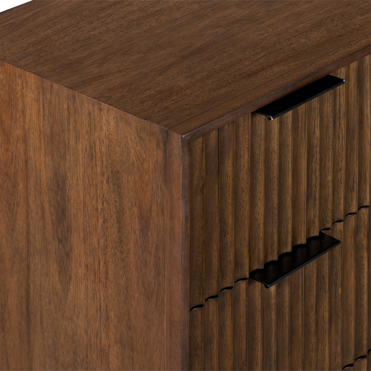 Oskar 4 Drawer Tall Grooved Chest