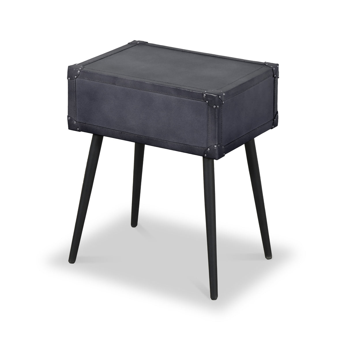 Sarelle Leather Side Table from Roseland