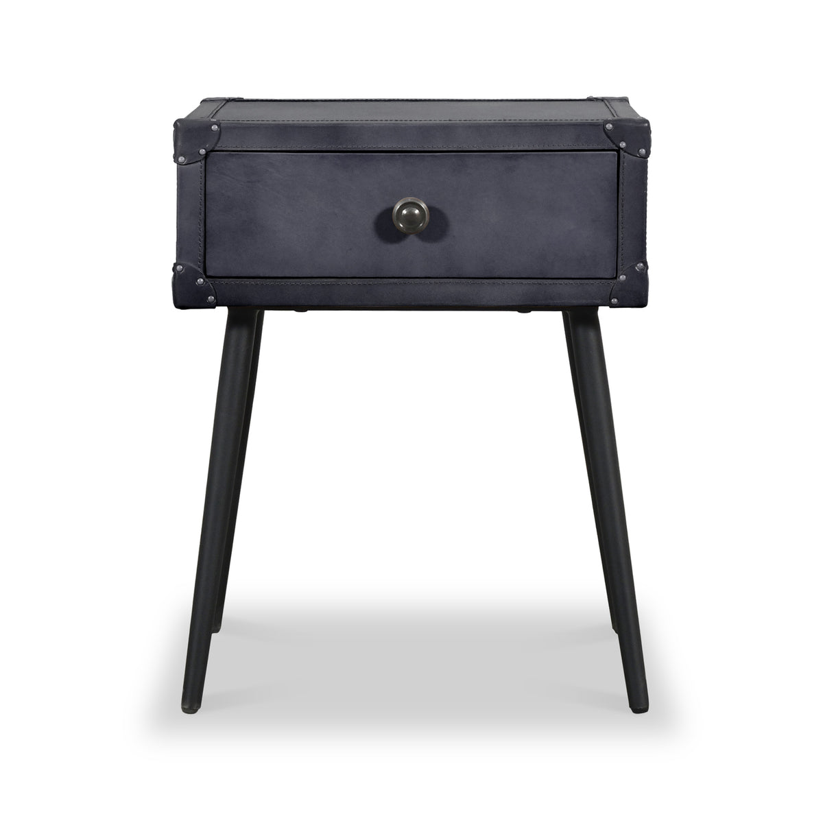 Sarelle Leather Side Table from Roseland