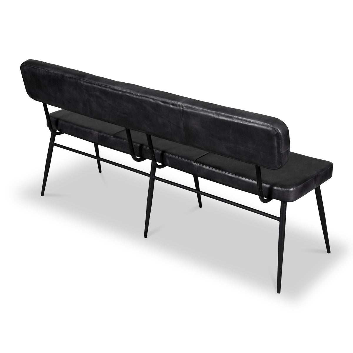 Nolar Leather 160cm Bench with High Back from Roseland