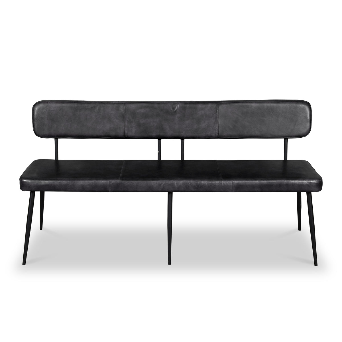 Nolar Leather 160cm Bench with High Back from Roseland