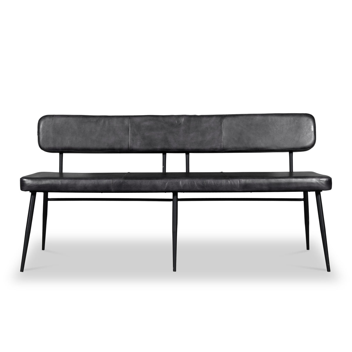 Nolar Leather 160cm Bench with High Back from Roseland