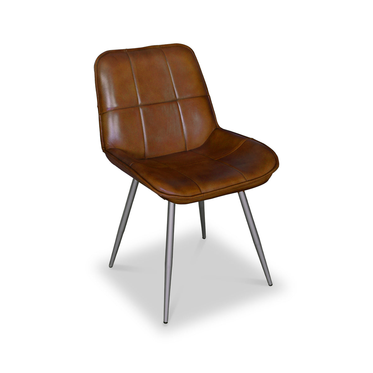 Danica Brown Buffalo Leather Dining Chair