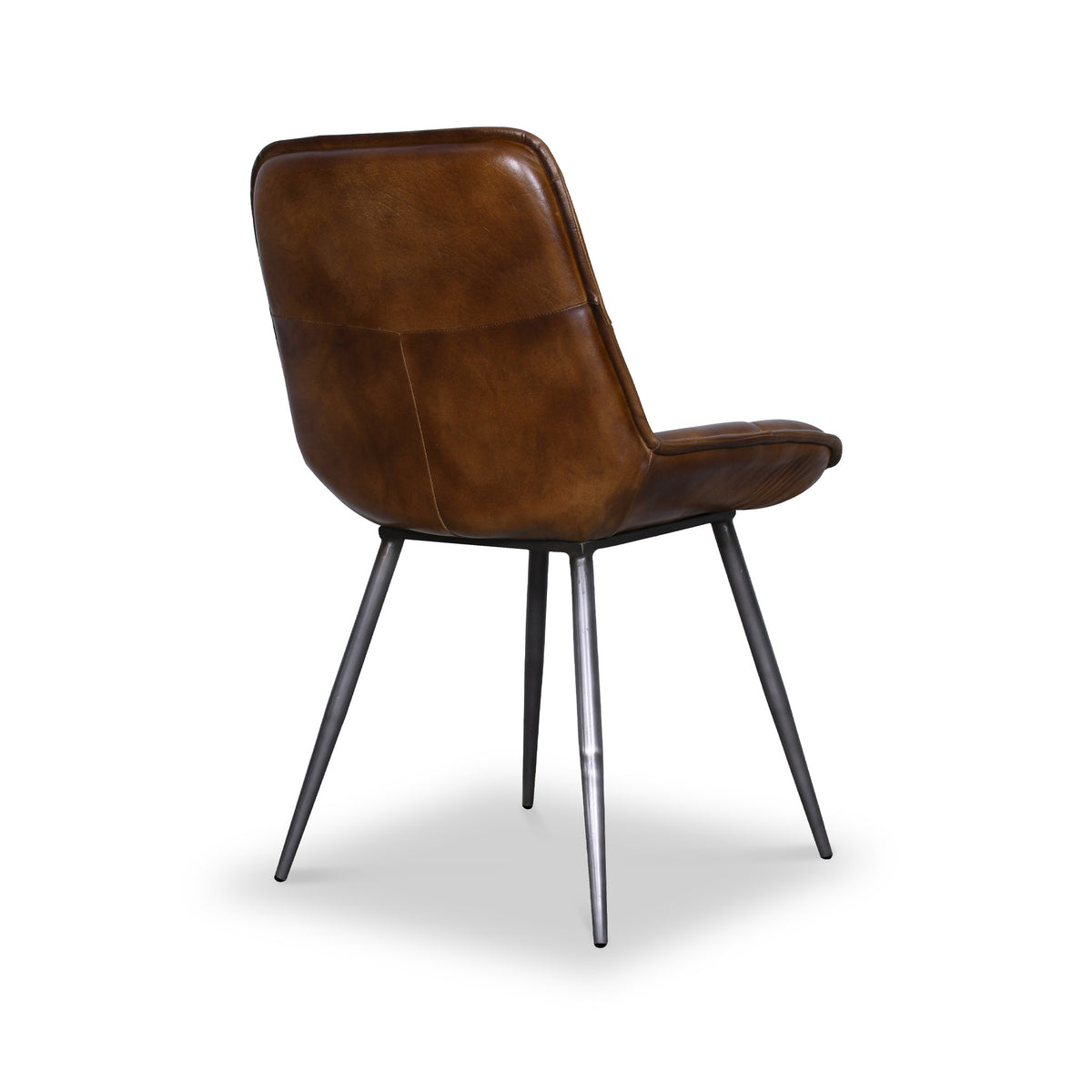 Danica Brown Buffalo Leather Dining Chair