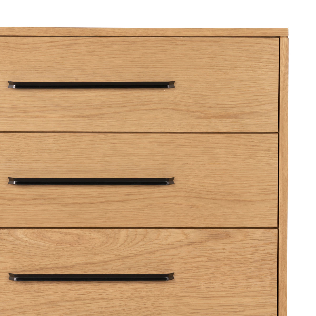 Sunburst Oak 4 Drawer Chest