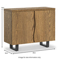 Isaac Oak Small Sideboard dimensions