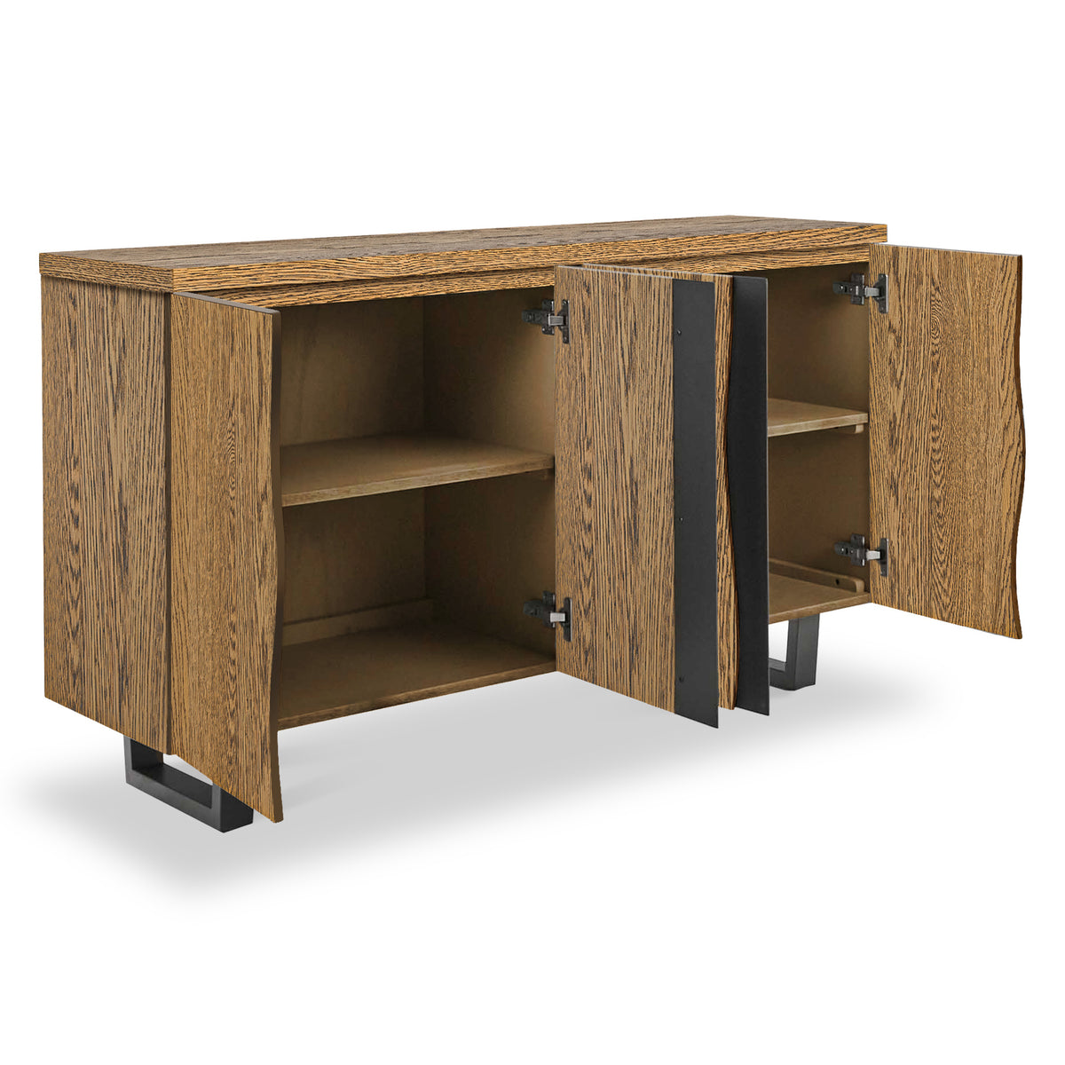 Isaac Oak Large Sideboard Cabinet from Roseland Furniture