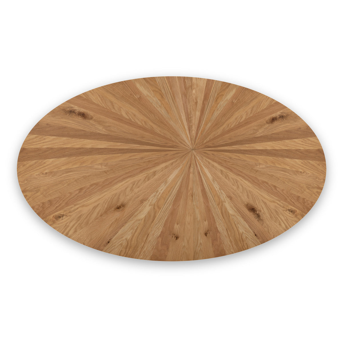 Sunburst Oak 180cm Ellipse Dining Table