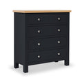 Farrow Black 2 Over 3 Chest Of Drawers from Roseland Furniture