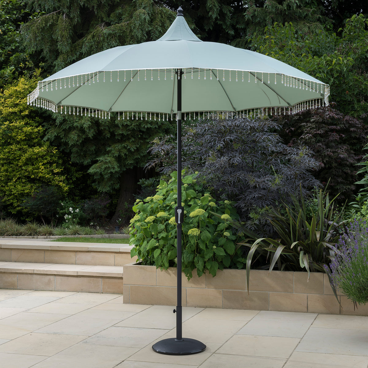 Carrousel Light Green Beaded 2.5m Parasol