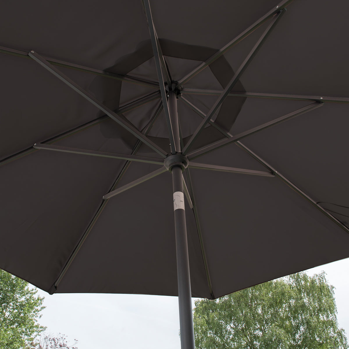 Elizabeth Charcoal 2.7m Garden Outdoor Parasol