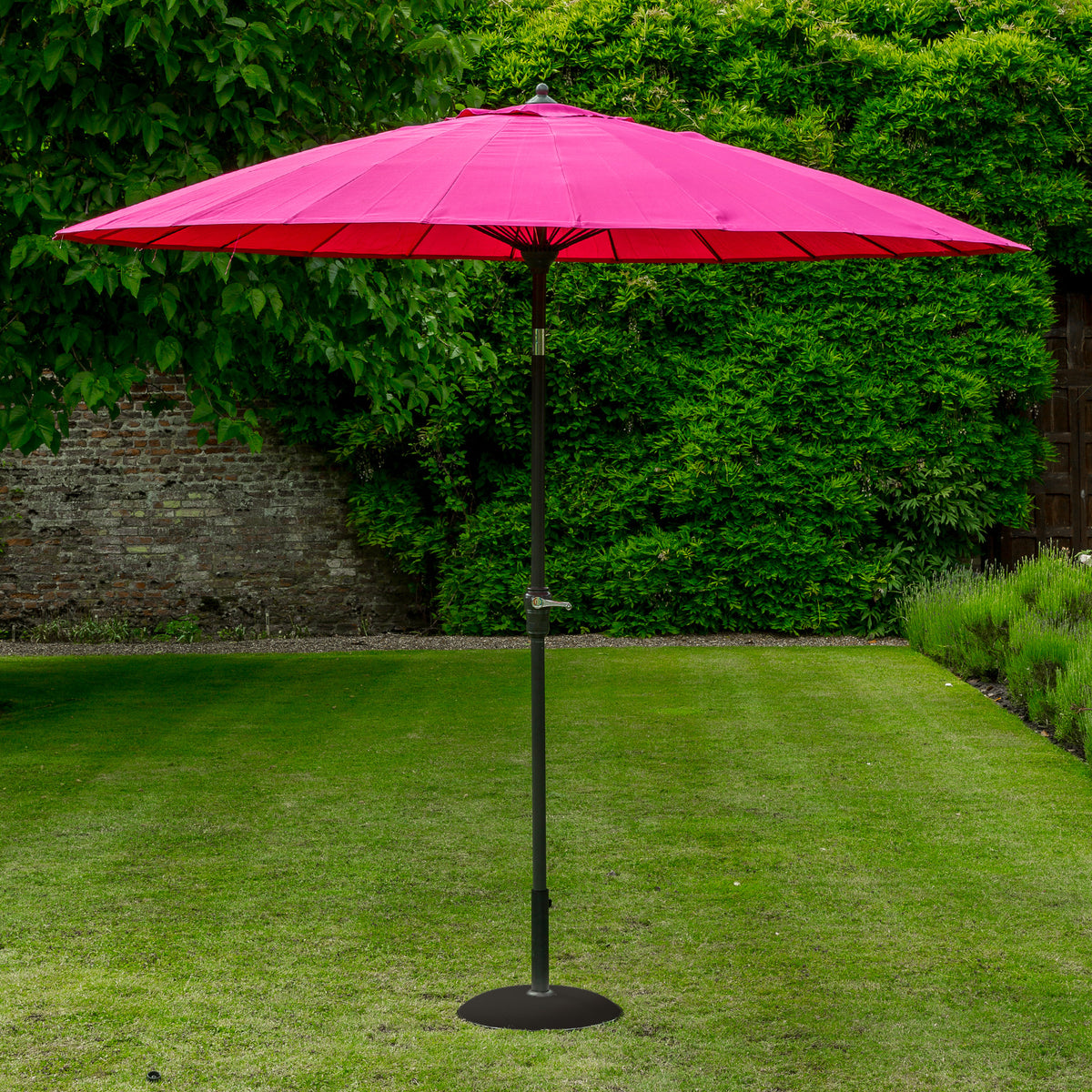 Geisha 2.5m Fushia Outdoor Garden Parasol