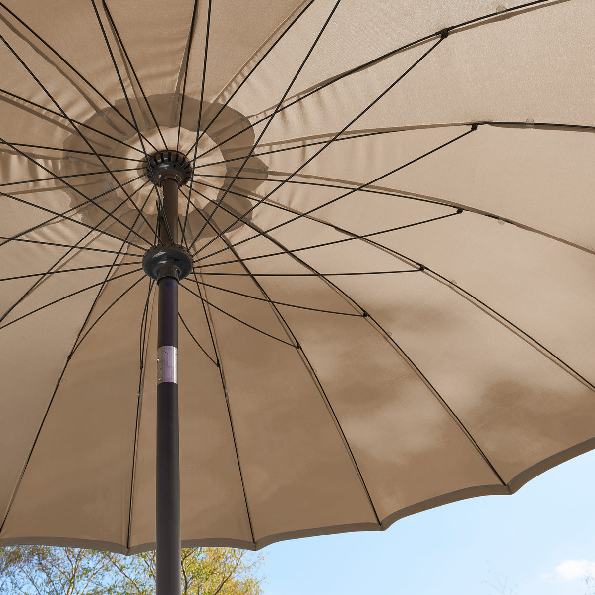 Geisha 2.5m Taupe Patio Umbrella