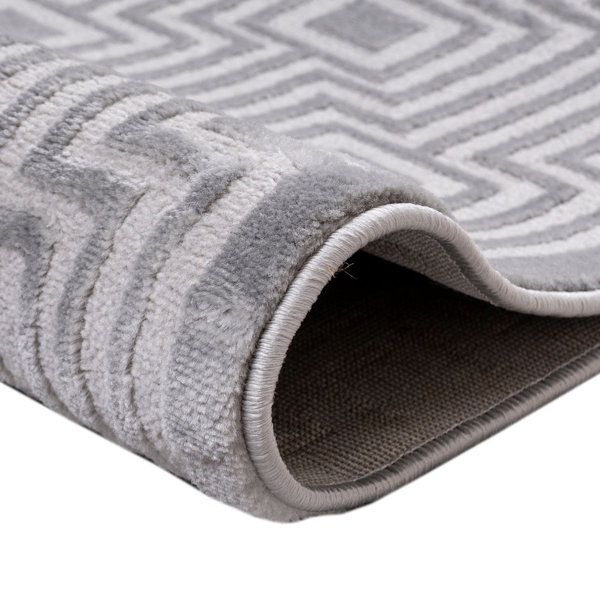 Elmira Geometric Grey Rug