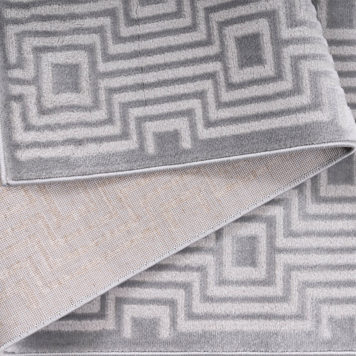 Elmira Geometric Grey Rug