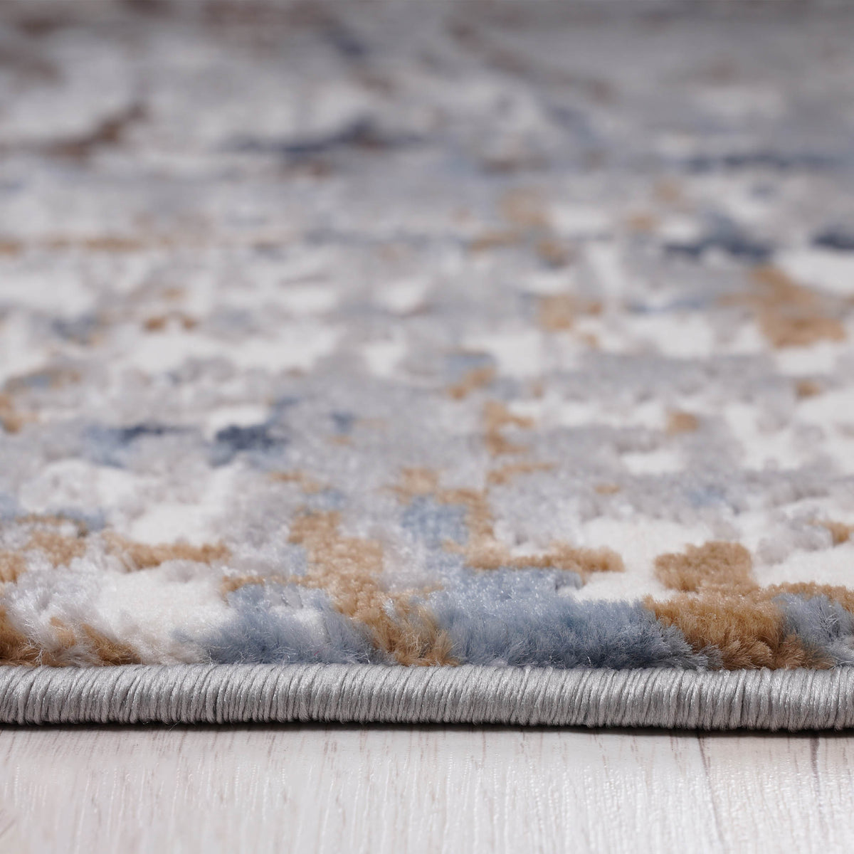 Lilia Abstract Grey-Blue Rug