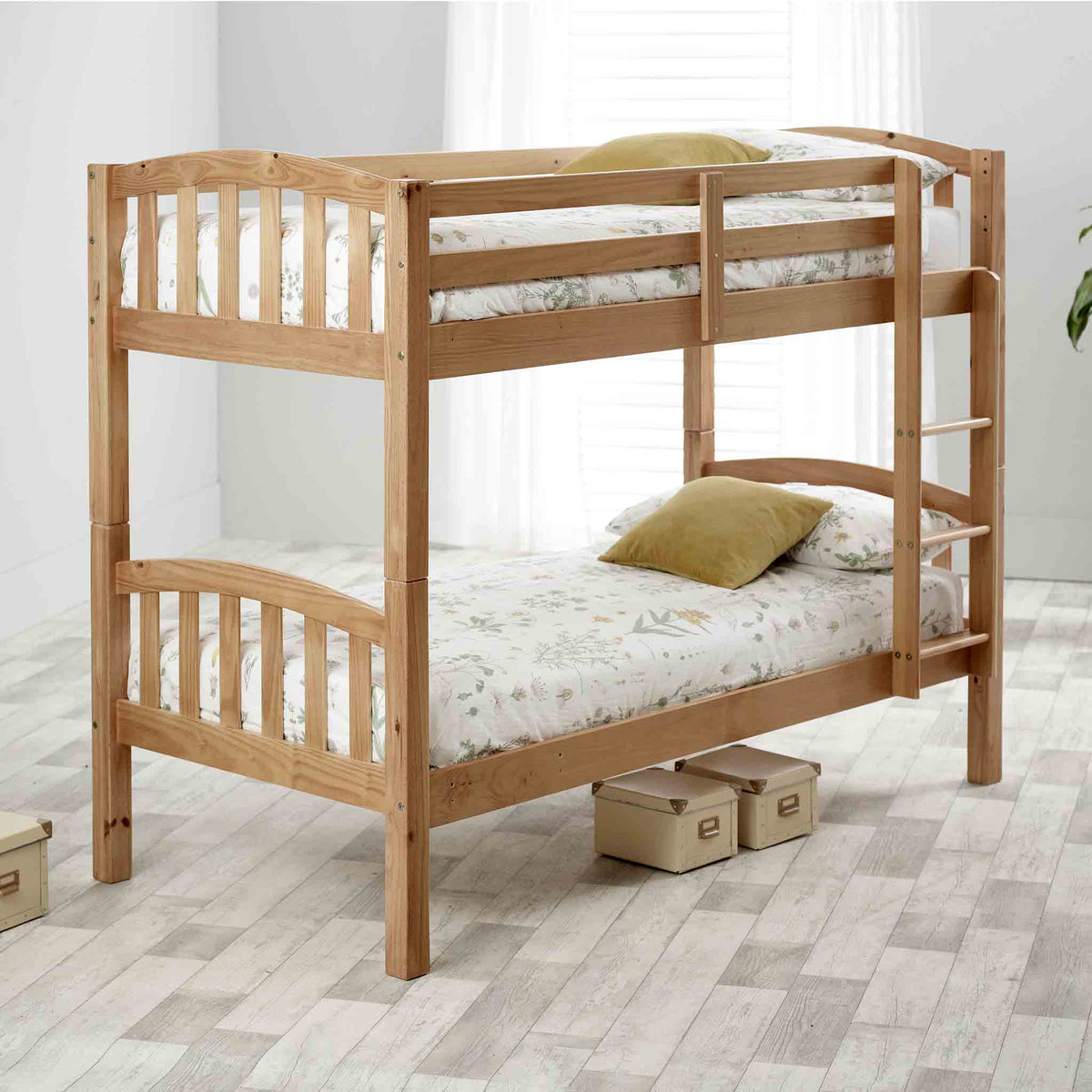 lifestyle view of the Liberty Pine Detachable Bunk Bed