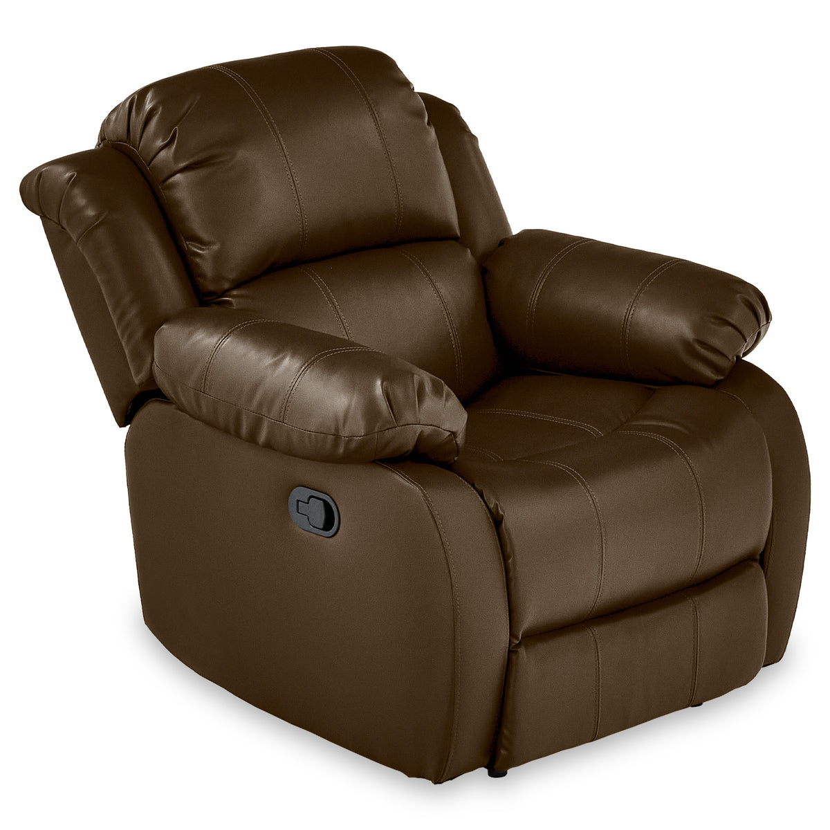 Anton Brown Leather Reclining Armchair