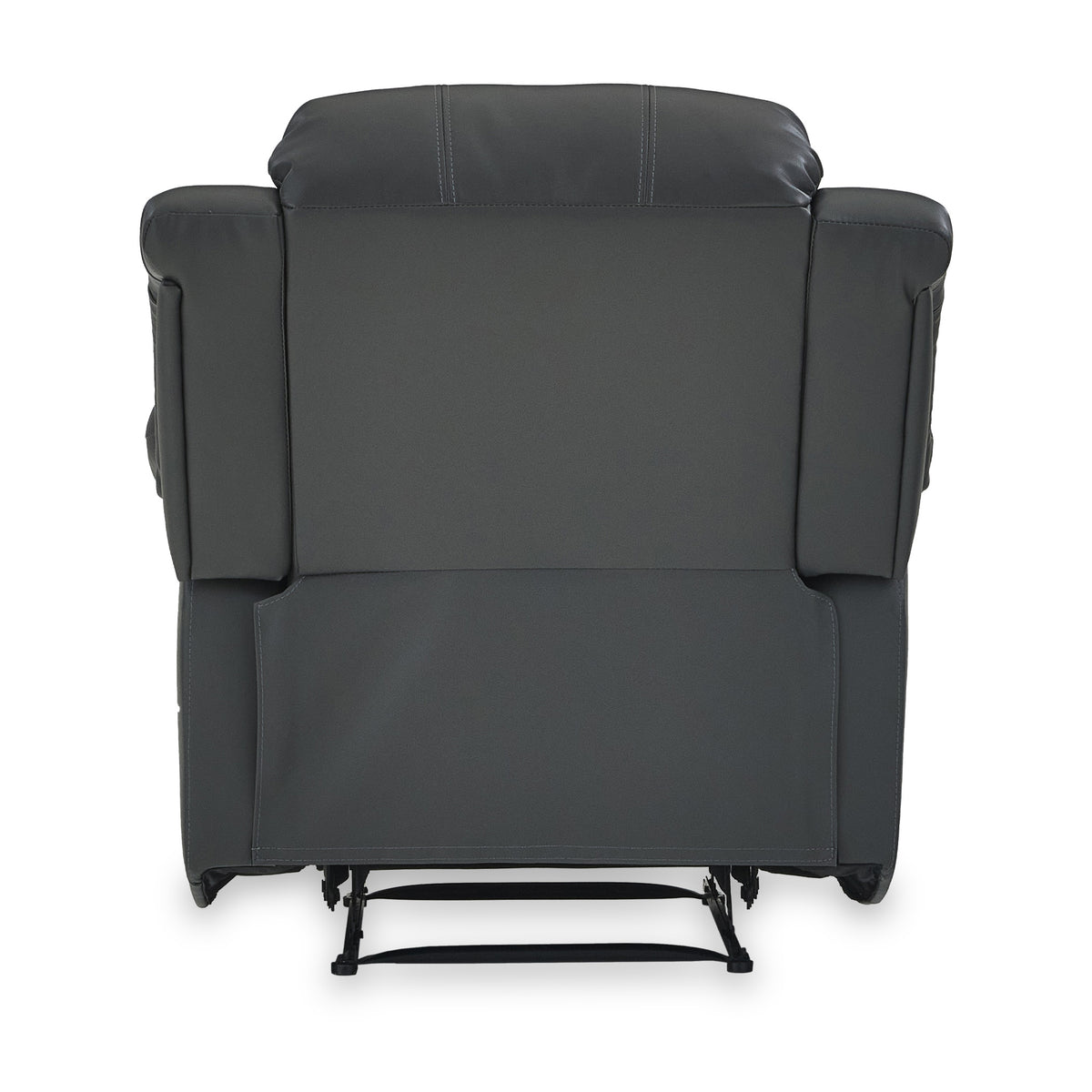 Anton Grey Leather Reclining Armchair