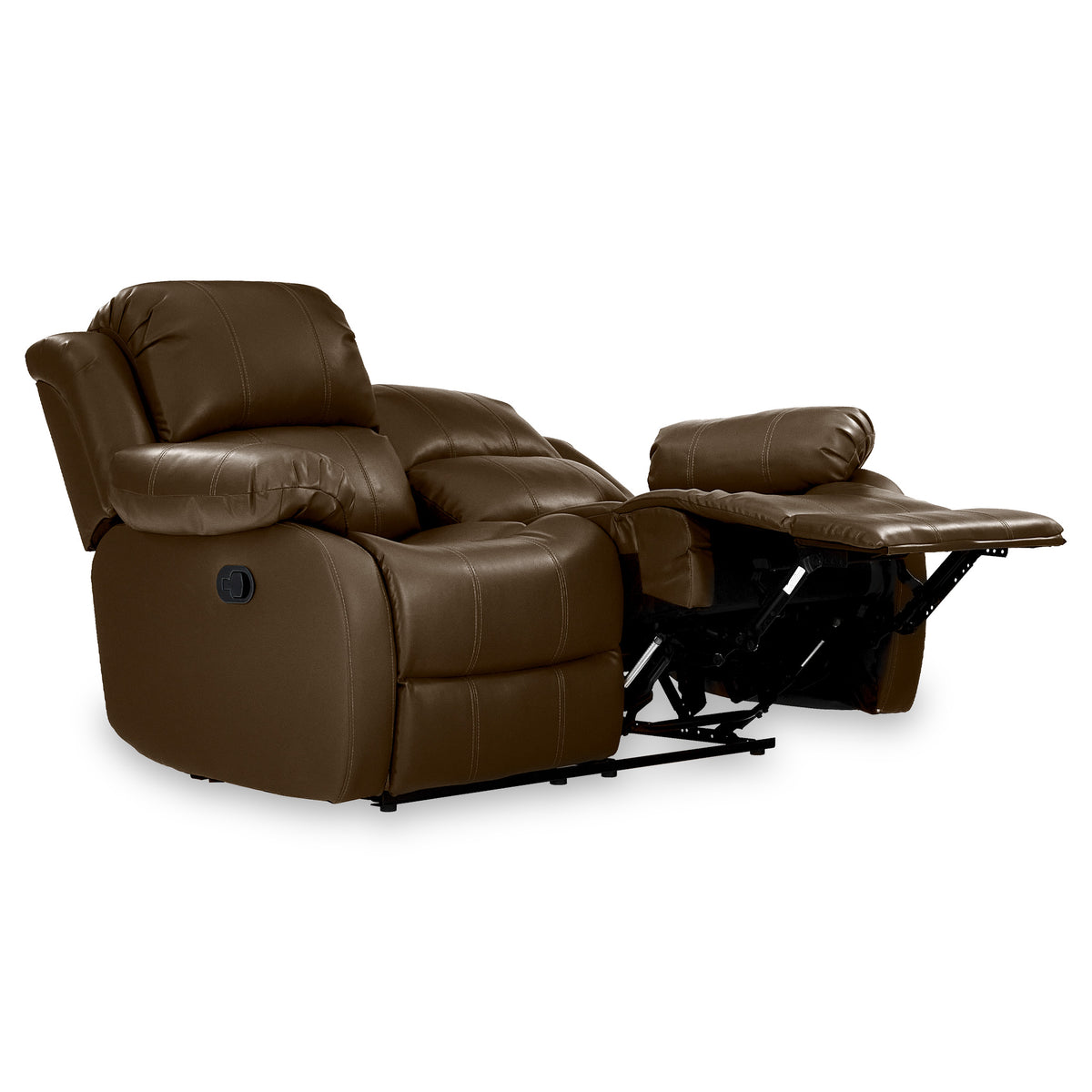 Anton Brown Leather Reclining 2 Seater Sofa