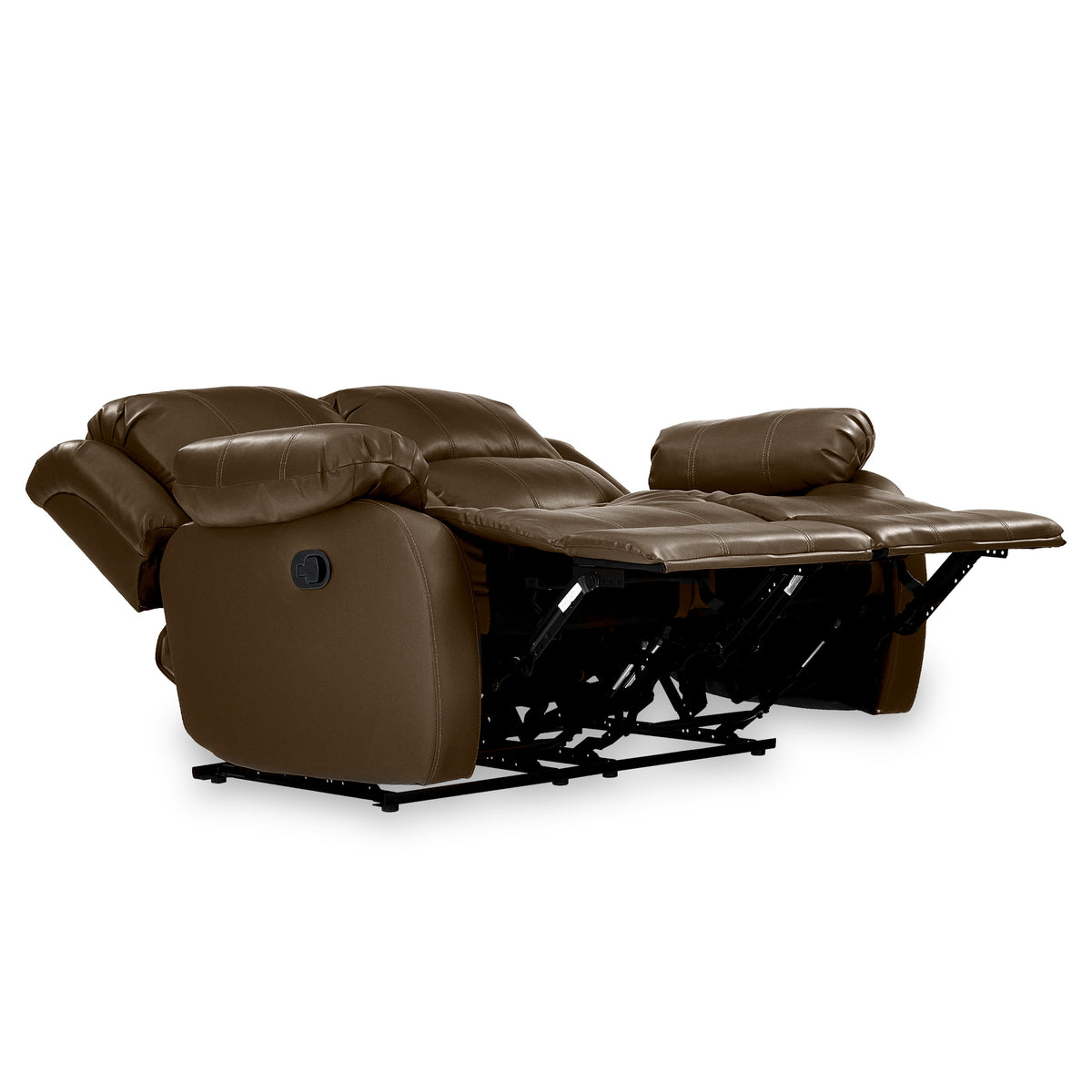 Anton Brown Leather Reclining 2 Seater Sofa