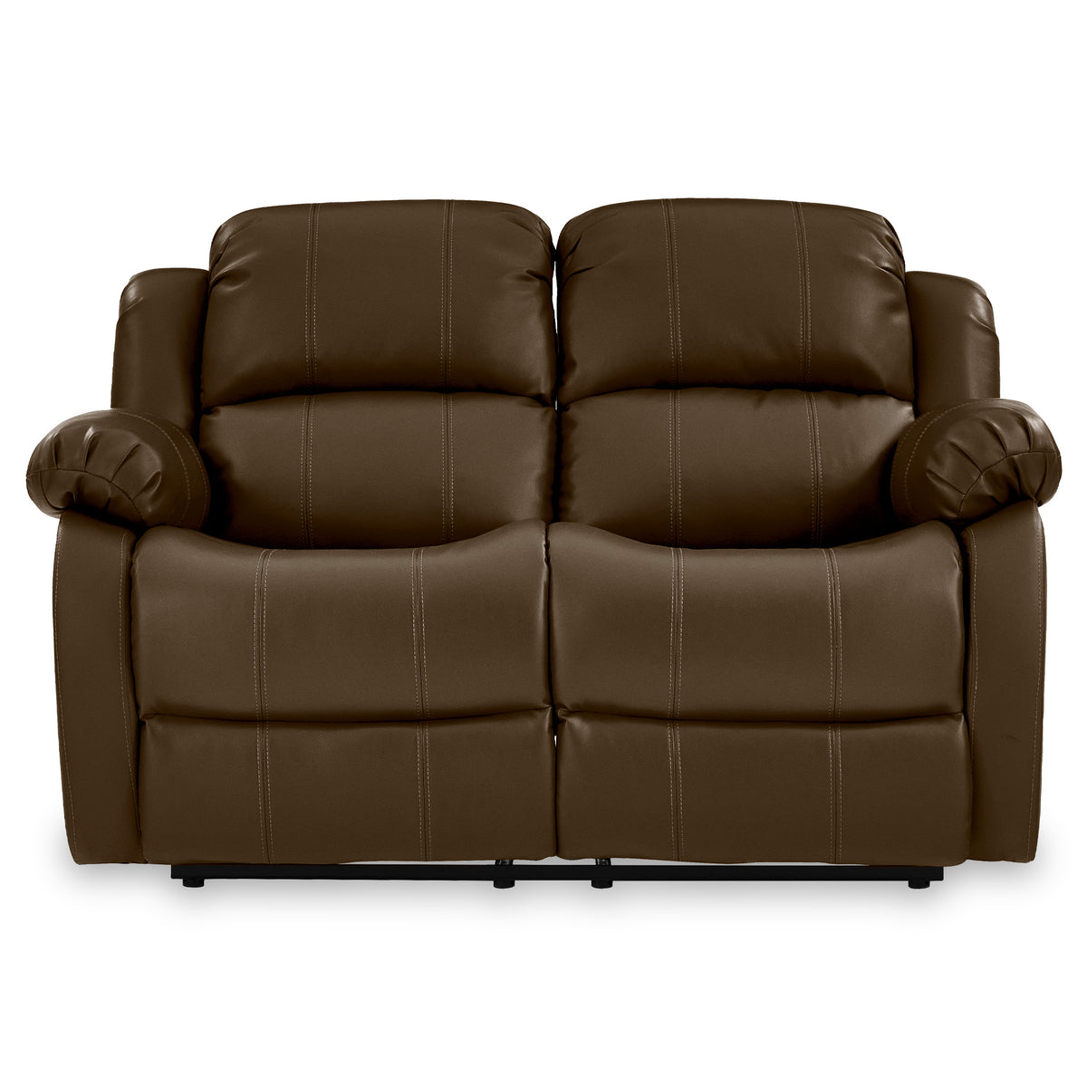 Anton Brown Leather Reclining 2 Seater Sofa