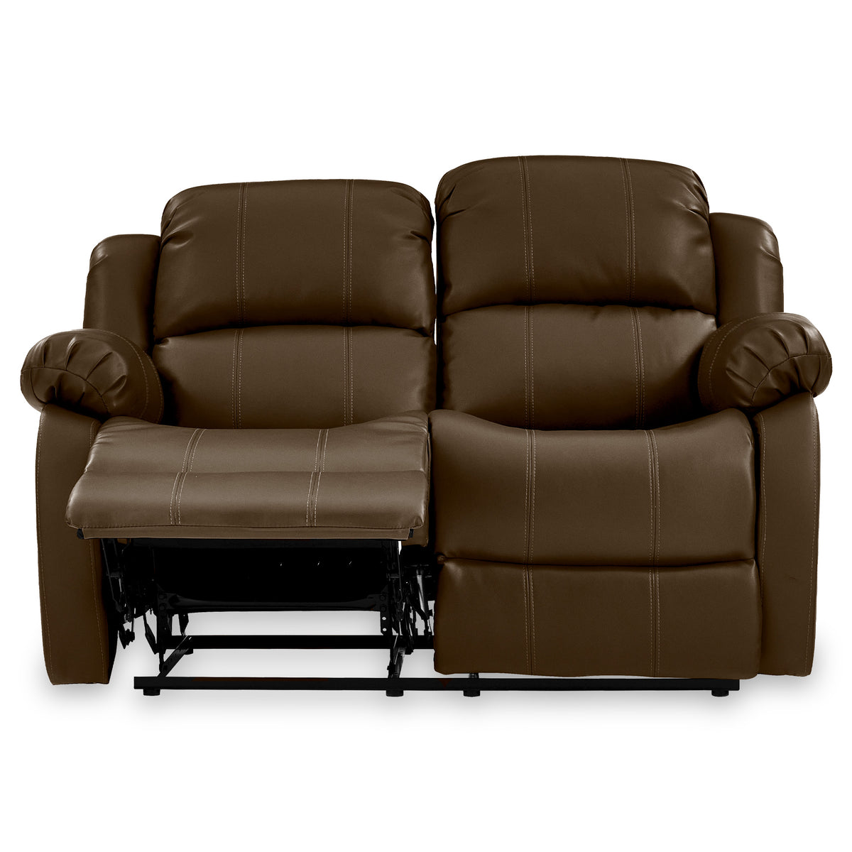 Anton Brown Leather Reclining 2 Seater Sofa