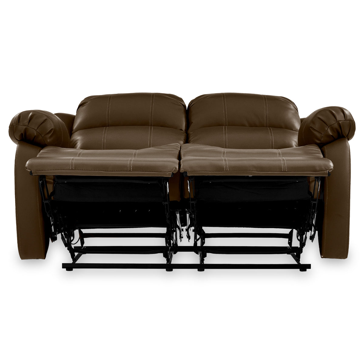 Anton Brown Leather Reclining 2 Seater Sofa