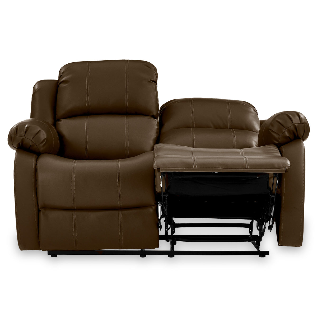 Anton Brown Leather Reclining 2 Seater Sofa