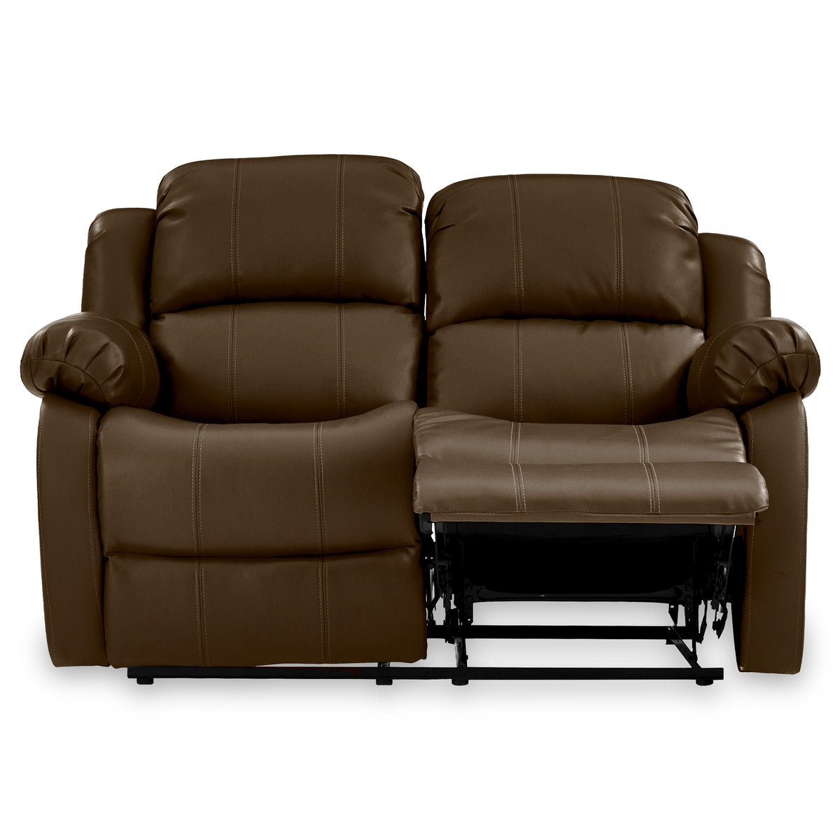 Anton Brown Leather Reclining 2 Seater Sofa