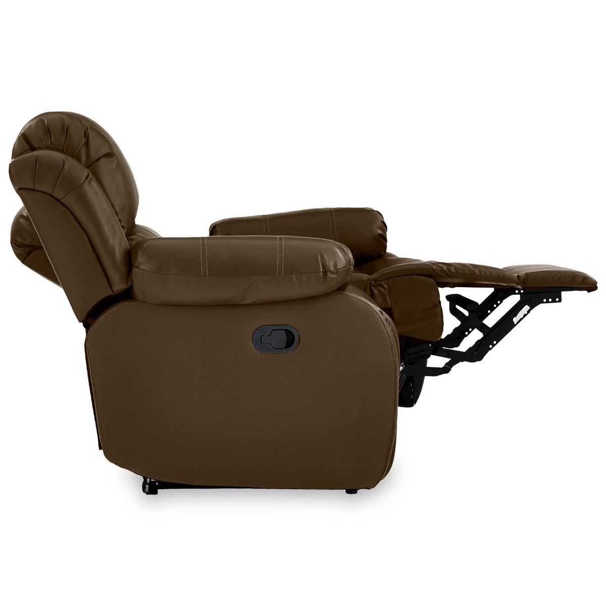 Anton Brown Leather Reclining 2 Seater Sofa