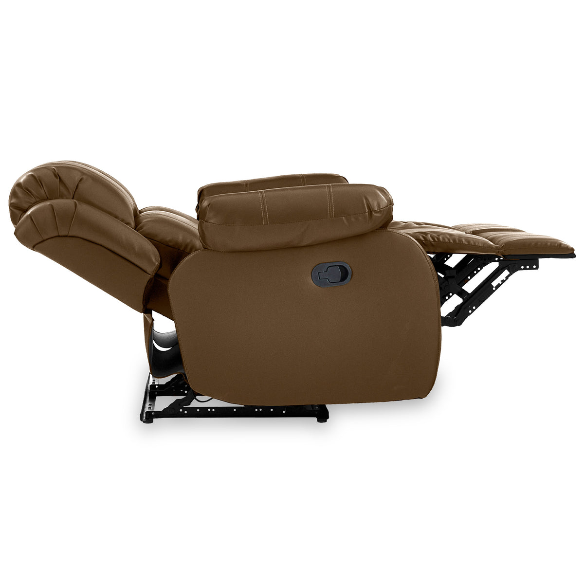 Anton Brown Leather Reclining 2 Seater Sofa