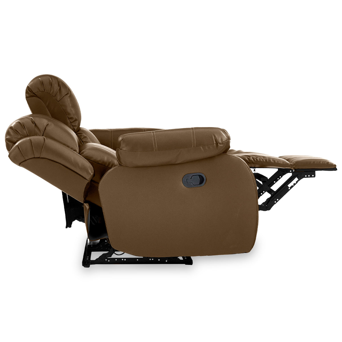 Anton Brown Leather Reclining 2 Seater Sofa